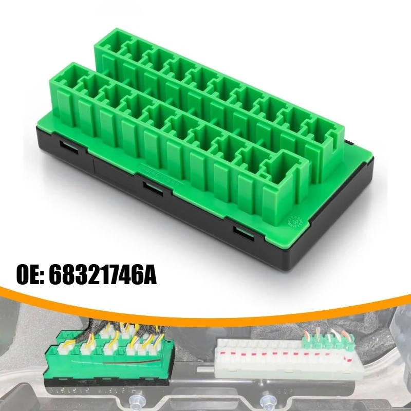 68321746AA Автомобильный разъем предохранителей, двухрядный, зеленый для Jeep Gladiator Wrangler Ram 1500 2500 2021-2024 Chrysler Pacifica Voyager
68321746AA Автомобильный разъем предохранителей, двухрядный, зеленый для Jeep Gladiator Wrangler Ram 1500 2500 2021-2024 Chrysler Pacifica Voyager