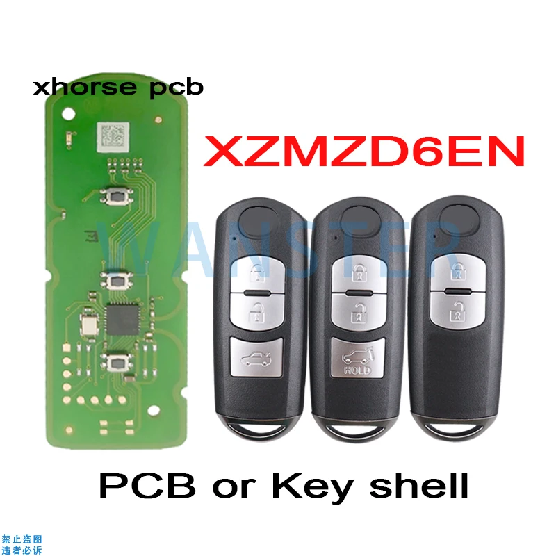 XHORSE XZMZD6EN Smart Car Key Fob Remote Control for Mazda 3 5 6 8 CX3 RX8 Miata CX5 CX7 CX9 MX5 Miata Summit Axela Atenza M3 M6
XHORSE XZMZD6EN Smart Car Key Fob Remote Control for Mazda 3 5 6 8 CX3 RX8 Miata CX5 CX7 CX9 MX5 Miata Summit Axela Atenza M3 M6