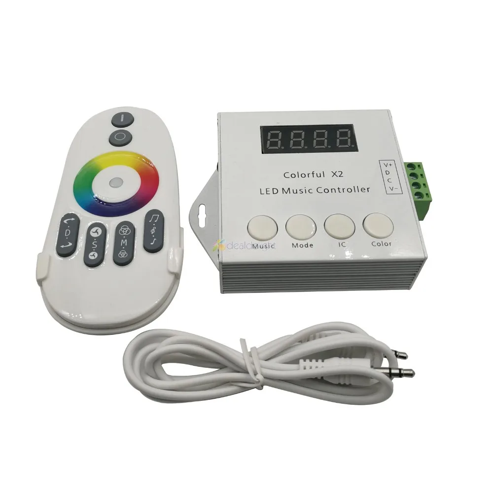 Colorful X1 X2 LED Pixels Controller Music Controller DC5V 12V 24V WS2812 WS2811 WS2813 6803 1903 IC Digital Addressable
Colorful X1 X2 LED Pixels Controller Music Controller DC5V 12V 24V WS2812 WS2811 WS2813 6803 1903 IC Digital Addressable
