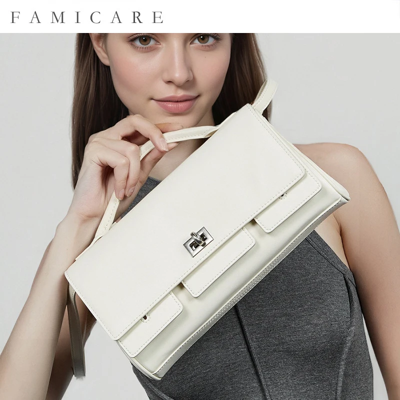 New Korean Lady Solid Color Shoulder Bag Women Fashionable Stylish Horizontal Square Bags Girls Simple Texture Crossbody Handbag
New Korean Lady Solid Color Shoulder Bag Women Fashionable Stylish Horizontal Square Bags Girls Simple Texture Crossbody Handbag