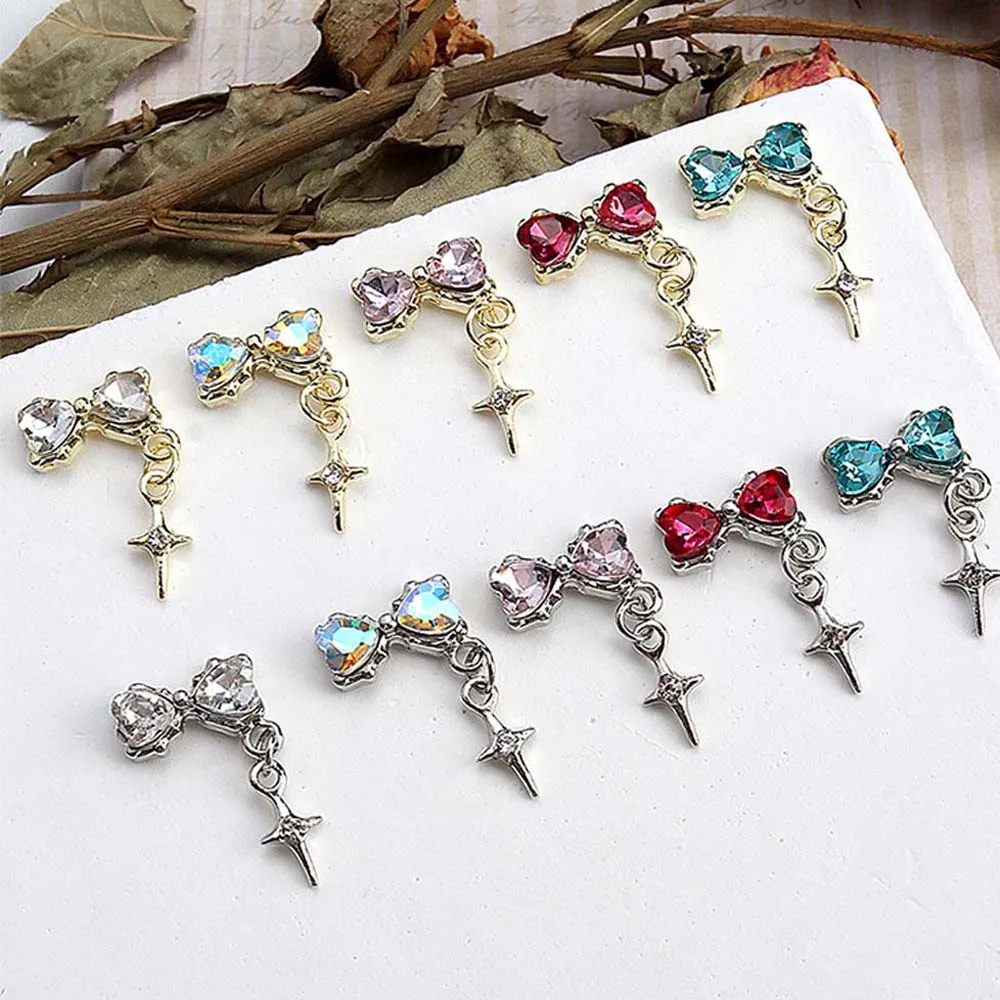 10pcs Alloy Diamond Ribbon Bow Heart Nail Art Charm 3D Strawberry Star Design Nail Decor Parts DIY Japanese Design Nail Parts
10pcs Alloy Diamond Ribbon Bow Heart Nail Art Charm 3D Strawberry Star Design Nail Decor Parts DIY Japanese Design Nail Parts