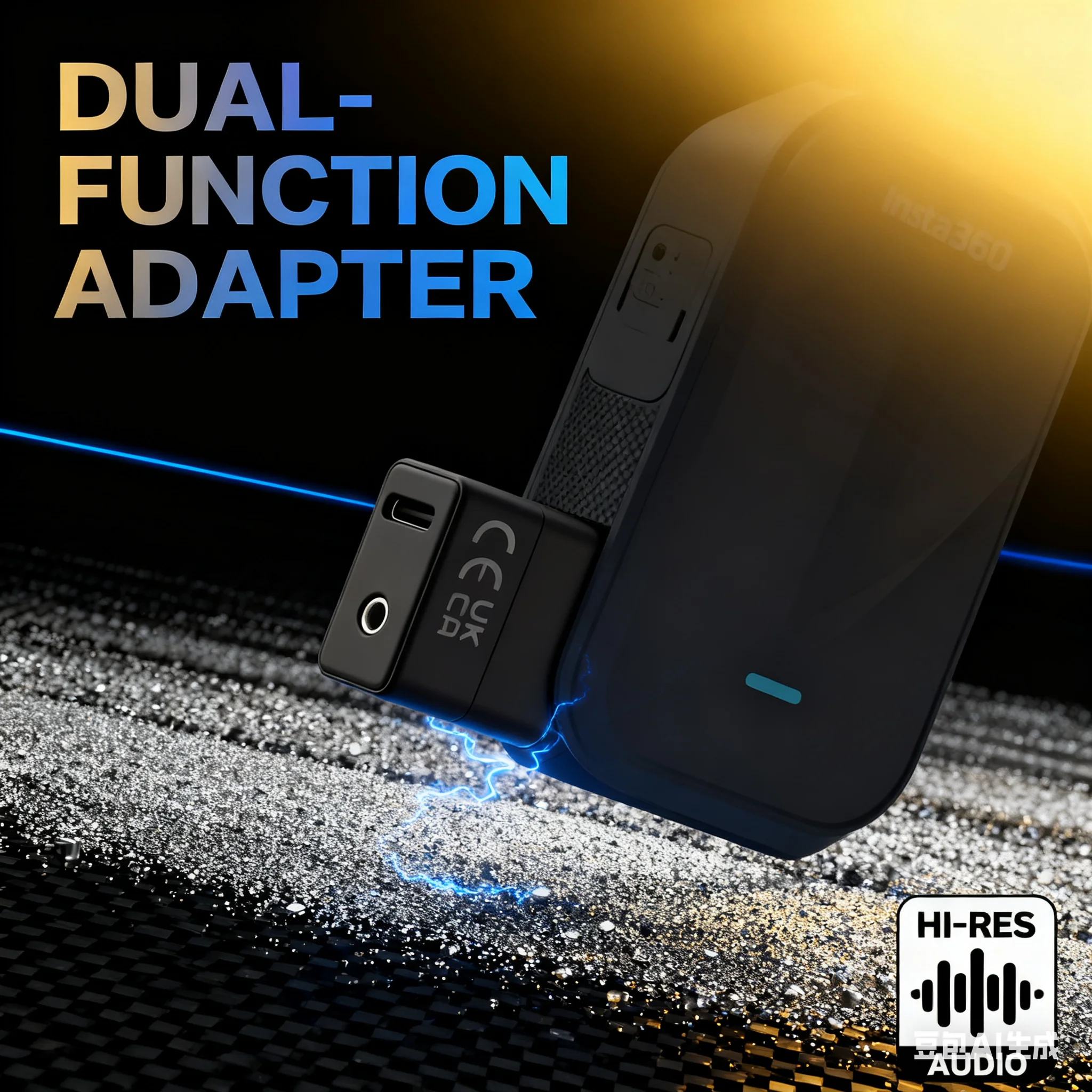 Type-C Mic Adapter for Insta360 X5 - Compact Audio & Power, Stable Durable Vlog Recording
Type-C Mic Adapter for Insta360 X5 - Compact Audio & Power, Stable Durable Vlog Recording