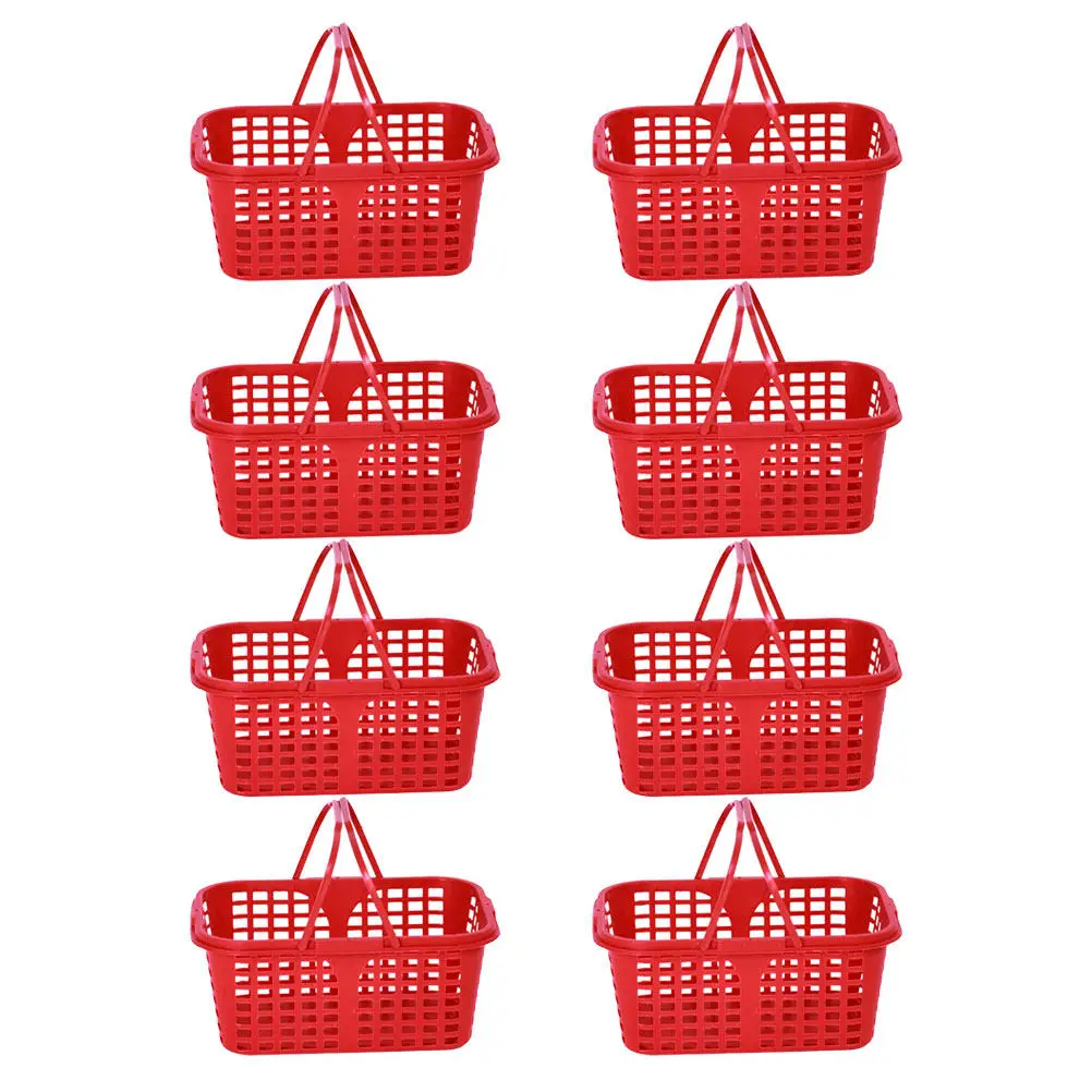 8Pcs Premium Plastic Fruit Basket Corrosion Wear Resistant Large Capacity Portable Storage Basket for Supermarket Fruit Store
8Pcs Premium Plastic Fruit Basket Corrosion Wear Resistant Large Capacity Portable Storage Basket for Supermarket Fruit Store