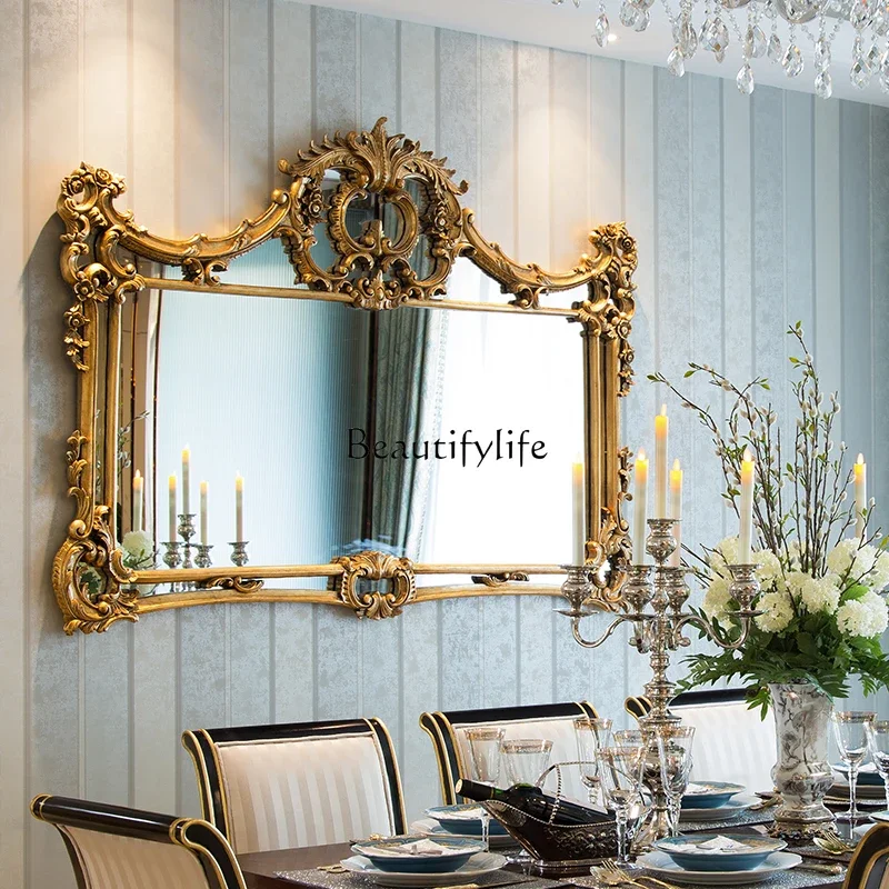 yj7 French carved retro mirror living room dining room background wall art decorative mirror hanging wall
yj7 French carved retro mirror living room dining room background wall art decorative mirror hanging wall