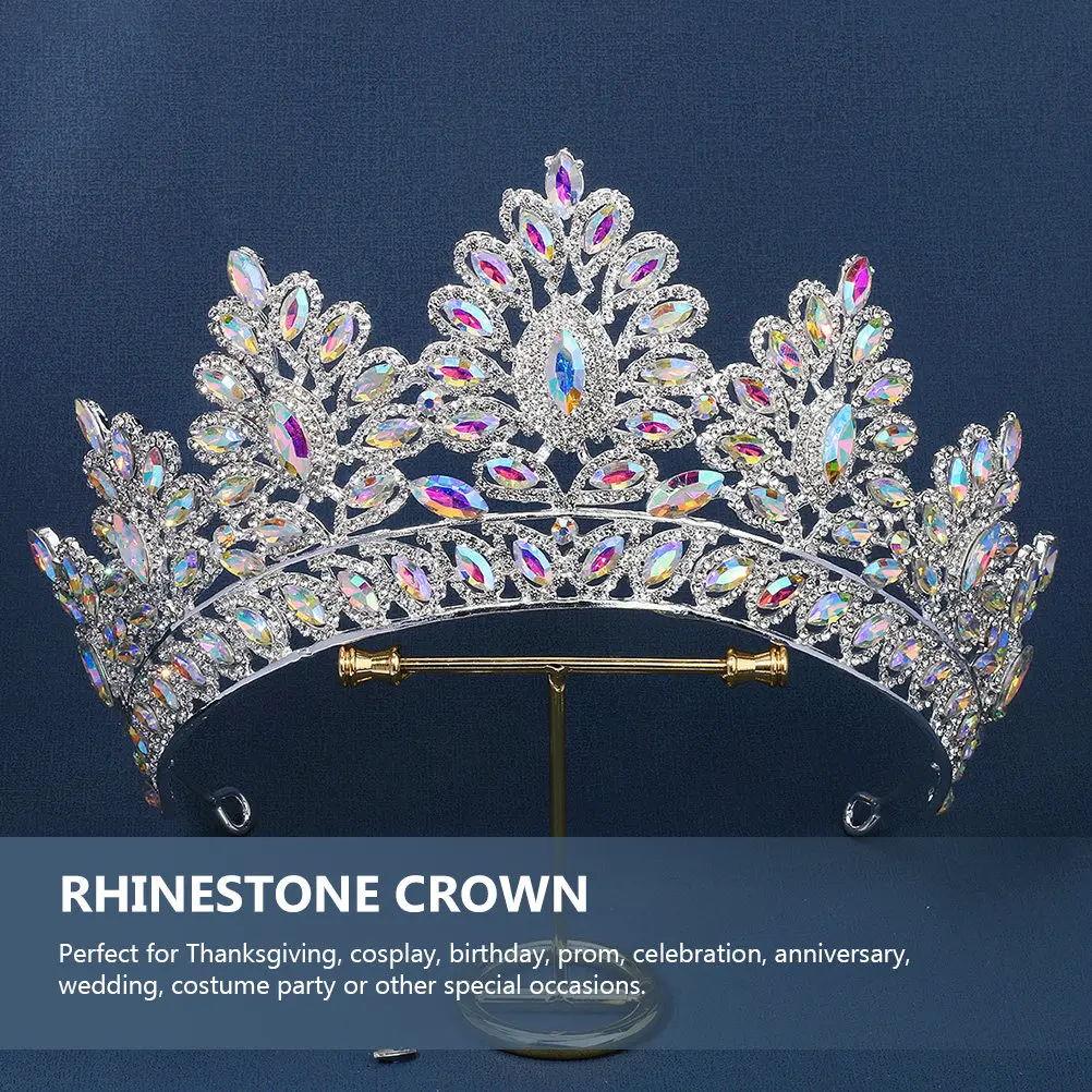 Bride Elegant Crown Rhinestone Alloy Tiara Handmade Delicate Wedding Headband for Bridal Hair Decor Prom Birthday Festival
Bride Elegant Crown Rhinestone Alloy Tiara Handmade Delicate Wedding Headband for Bridal Hair Decor Prom Birthday Festival