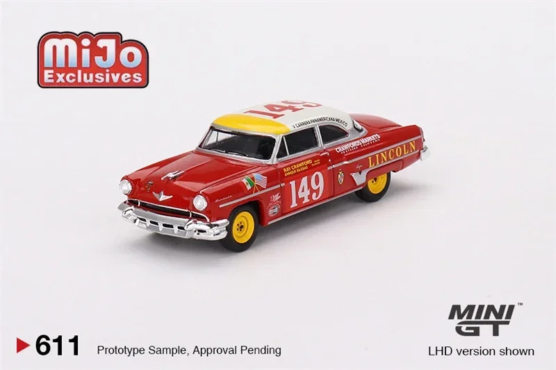 Эксклюзивная модель автомобиля MINI GT Mijo 1:64 Lincoln Капри 1954 Carrera panamerican Class Winner #149 LHD
Эксклюзивная модель автомобиля MINI GT Mijo 1:64 Lincoln Капри 1954 Carrera panamerican Class Winner #149 LHD