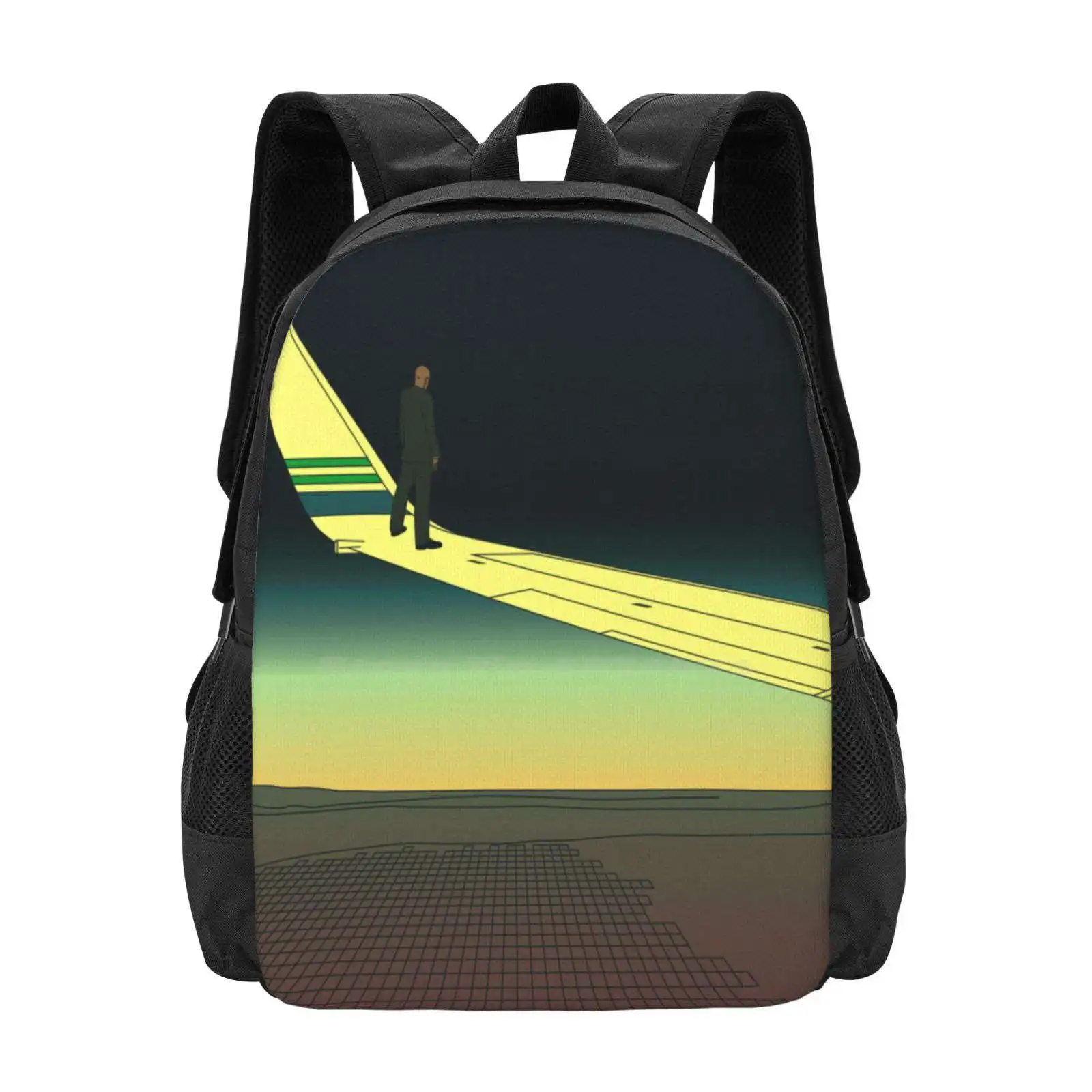 Adapt Or Perish Hot Sale Schoolbag Backpack Fashion Bags Man Standing Airplane Wing Altitude High Sky Horizon Ground Airline
Adapt Or Perish Hot Sale Schoolbag Backpack Fashion Bags Man Standing Airplane Wing Altitude High Sky Horizon Ground Airline