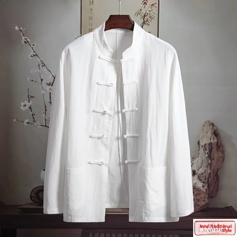 Loose Thin Long Sve Linen Cotton Men's Tang Suit Base irt Chinese Sle irt Summer Season Color Pattern
Loose Thin Long Sve Linen Cotton Men's Tang Suit Base irt Chinese Sle irt Summer Season Color Pattern