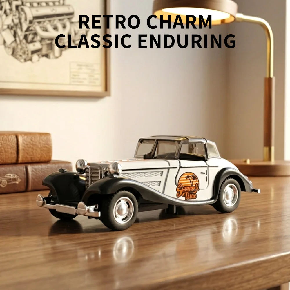 Vintage White Classic Car Die-Cast Model, 11.5cm Pull-Back Toy with Openable Doors, Collectible Retro Vehicle for Kids
Vintage White Classic Car Die-Cast Model, 11.5cm Pull-Back Toy with Openable Doors, Collectible Retro Vehicle for Kids