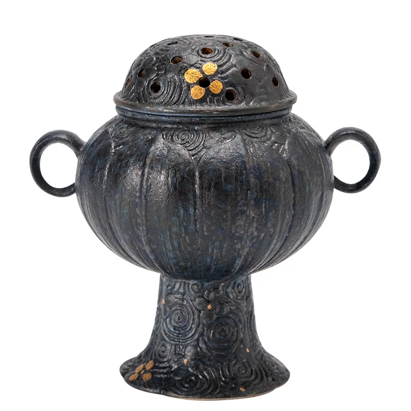 Antique auspicious cloud pattern incense burner, tea ceremony accessories, ceramic retro decorative ornaments
Antique auspicious cloud pattern incense burner, tea ceremony accessories, ceramic retro decorative ornaments