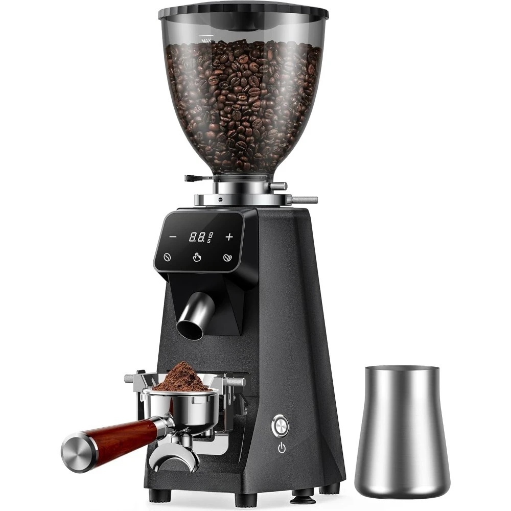 Electric Coffee Grinder 64mm Burr Mill 100 Grind Settings Commercial Grade Precision Espresso Grinder Die Cast Aluminum Anti
Electric Coffee Grinder 64mm Burr Mill 100 Grind Settings Commercial Grade Precision Espresso Grinder Die Cast Aluminum Anti