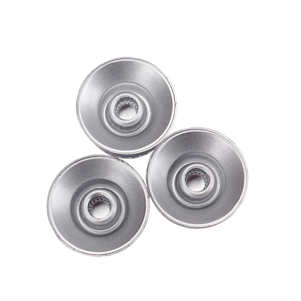 3 PCS/ Set Guitar Volume Tone Control Knobs Rotary Knobs for Style Electric Guitar Parts Replacement (White) 
3 PCS/ Set Guitar Volume Tone Control Knobs Rotary Knobs for Style Electric Guitar Parts Replacement (White)