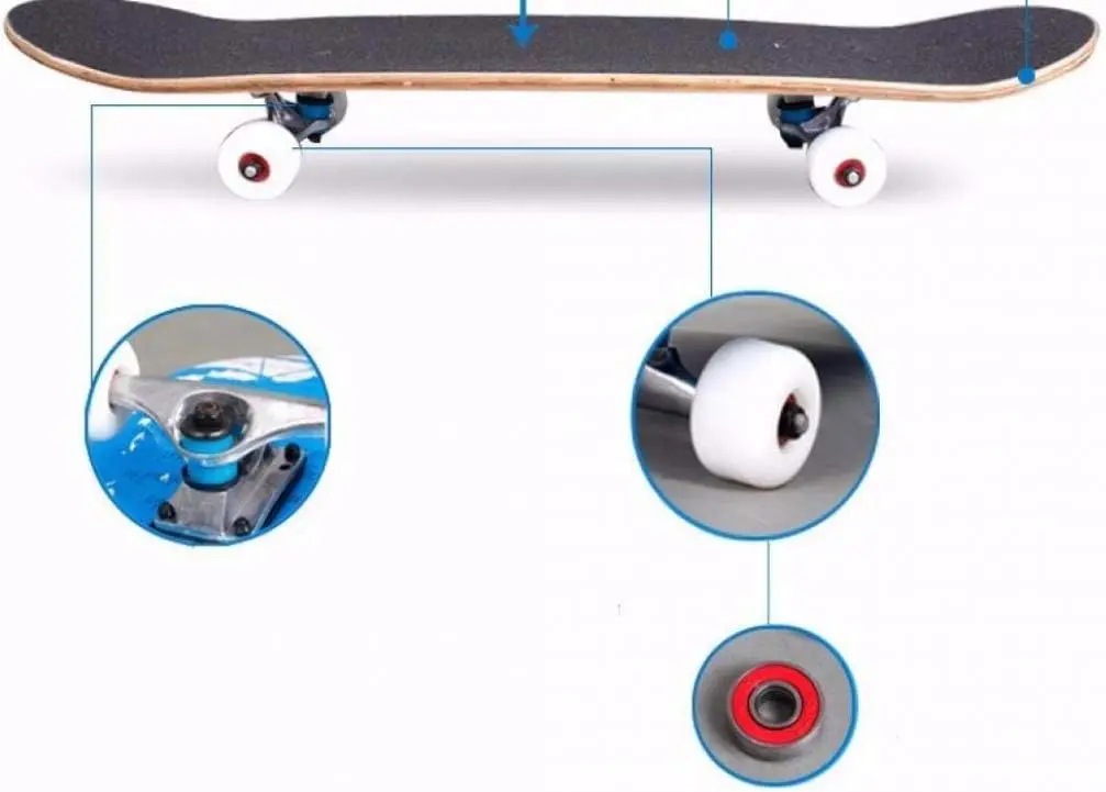 Complete Skateboards for Beginners Pro 31 inches Complete Skateboards for Teens Beginners Girls Boys, Maple Wood Skateboard
Complete Skateboards for Beginners Pro 31 inches Complete Skateboards for Teens Beginners Girls Boys, Maple Wood Skateboard