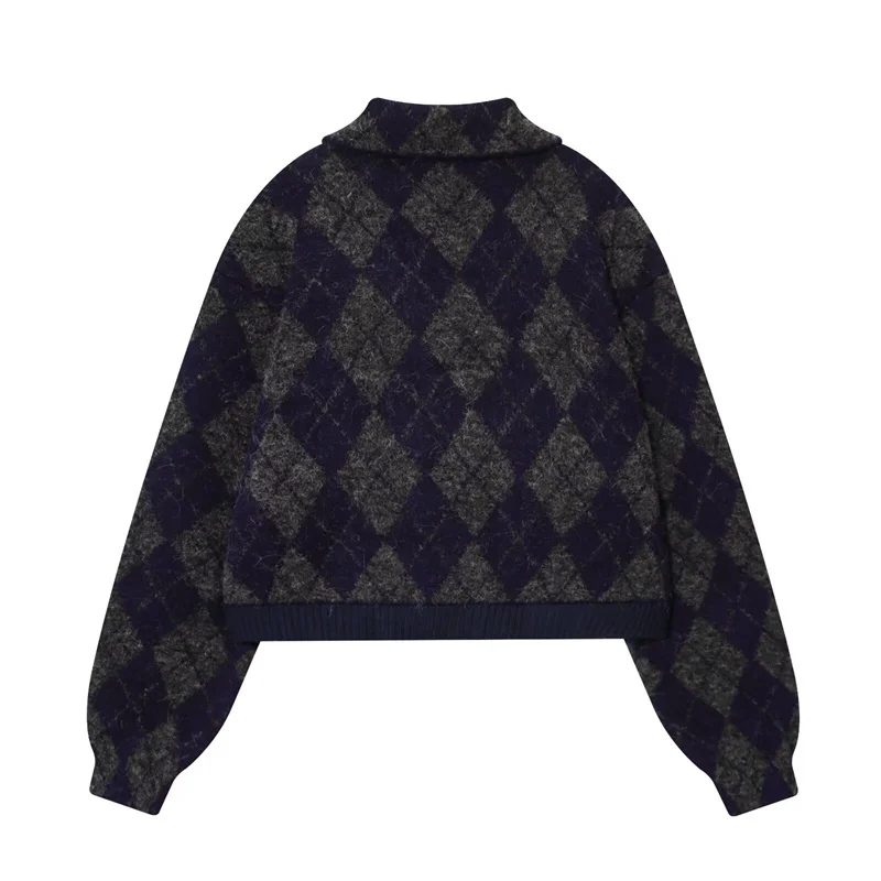 Женское пальто, осень 2023, новый стиль, цветные блоки, ромбовидная клетчатая куртка-пилот на молнии с длинными рукавами, модная индивидуальная куртка
Женское пальто, осень 2023, новый стиль, цветные блоки, ромбовидная клетчатая куртка-пилот на молнии с длинными рукавами, модная индивидуальная куртка