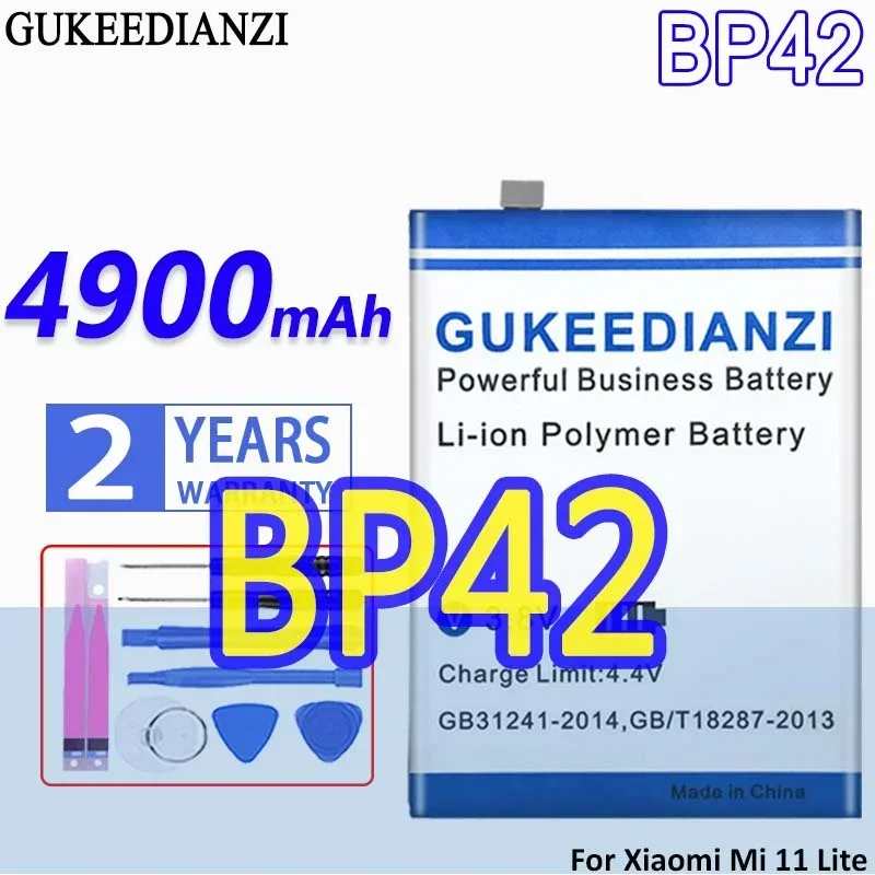 Аккумулятор GUKEEDIANZI большой емкости BP42 4900 мАч для аккумуляторов мобильных телефонов Xiaomi Mi 11 Lite
Аккумулятор GUKEEDIANZI большой емкости BP42 4900 мАч для аккумуляторов мобильных телефонов Xiaomi Mi 11 Lite