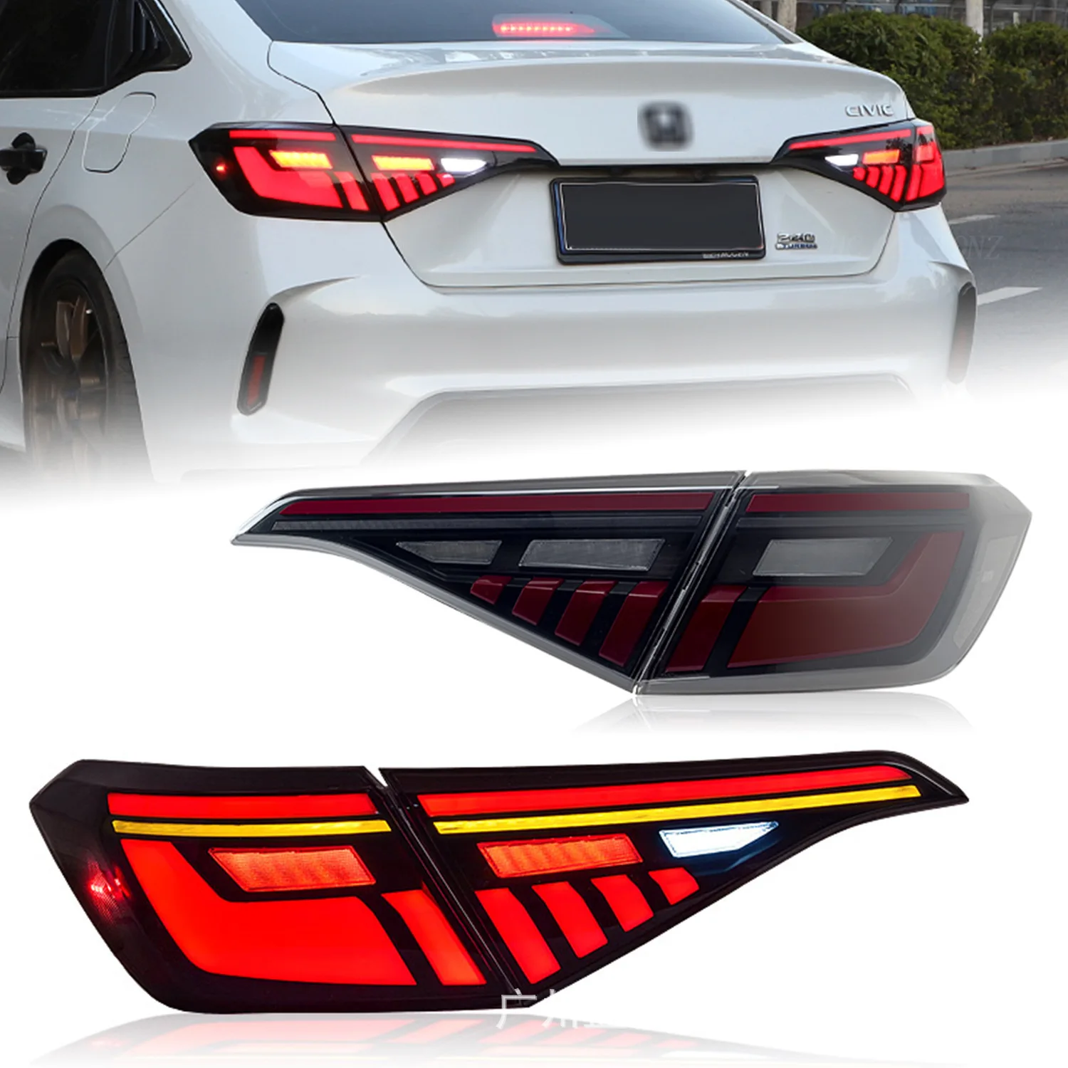 Led Light Car LED Tail Light Assemblies For HONDA Civic RGB 2021-2024 Auto Fog DRL Brake Turn Signal Lamp Plug and Play
Led Light Car LED Tail Light Assemblies For HONDA Civic RGB 2021-2024 Auto Fog DRL Brake Turn Signal Lamp Plug and Play