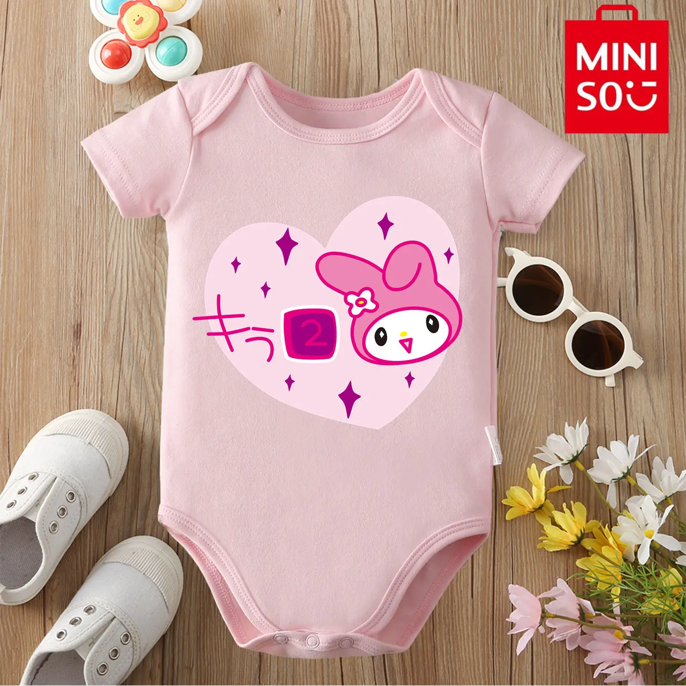 MINISO My Melody Kuromi Cute Print 100% Cotton Comfortable Cloths Bodysuit for Baby Onesie Jumpsuit for 0 To 12 Months Newborn
MINISO My Melody Kuromi Cute Print 100% Cotton Comfortable Cloths Bodysuit for Baby Onesie Jumpsuit for 0 To 12 Months Newborn