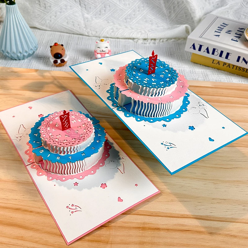 6Pcs 3D Pop-Up Happy Birthday Card 2-Layer Birthday Cake Hollowed Out Flowers Greeting Card Foldable with Envelope Gift Card
6Pcs 3D Pop-Up Happy Birthday Card 2-Layer Birthday Cake Hollowed Out Flowers Greeting Card Foldable with Envelope Gift Card