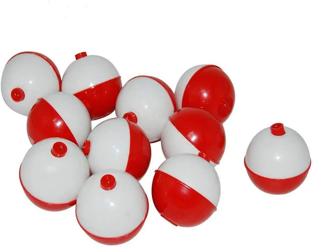 50Pcs 1" Hard ABS Snap-On Fishing Bobbers, Red & White Round Floats
50Pcs 1" Hard ABS Snap-On Fishing Bobbers, Red & White Round Floats