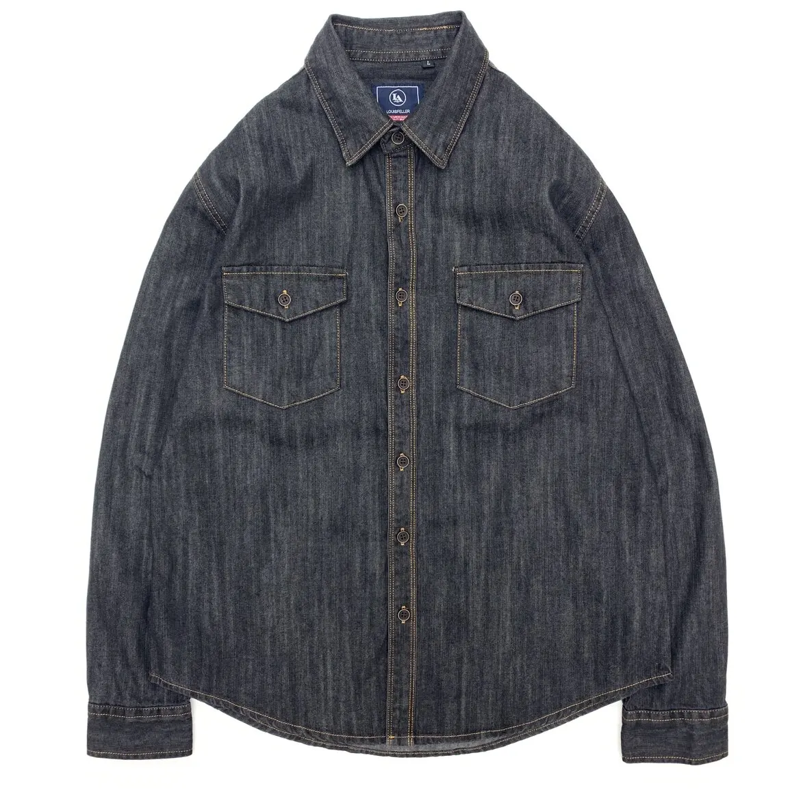 Men's Amekaji 100% Cotton Heavyweight Washed Workwear Denim Shirt American Vintage Casual Trendy Biker Style Loose Fit Dark Gray
Men's Amekaji 100% Cotton Heavyweight Washed Workwear Denim Shirt American Vintage Casual Trendy Biker Style Loose Fit Dark Gray