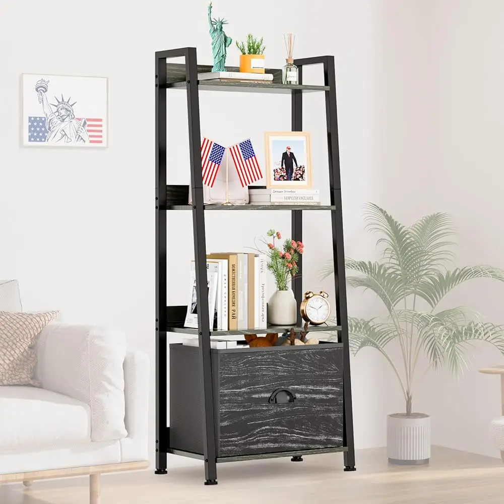 Upgrade 4-Tier Ladder Shelf, 48.2"" Storage Ra Organizer,Ladder Bookshelf With Removable Drawer, Wood Metal Freestanding
Upgrade 4-Tier Ladder Shelf, 48.2"" Storage Ra Organizer,Ladder Bookshelf With Removable Drawer, Wood Metal Freestanding