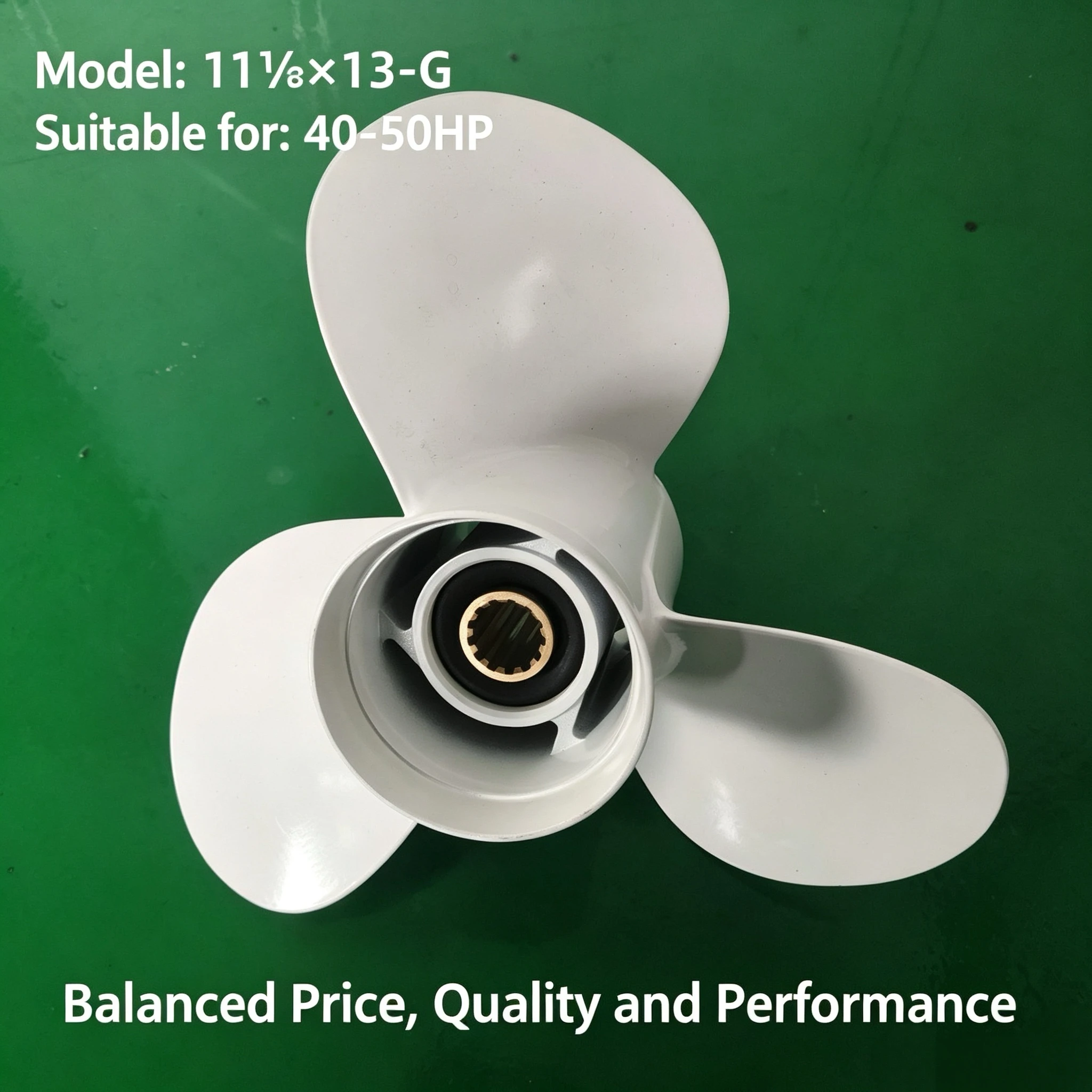 Boat Outboard Propeller 11 1/8" x 13" - Aluminum Alloy Replacement for Yamaha 25HP 30HP 40HP 50HP 60HP, OEM 69W-45945-00-EL Mari
Boat Outboard Propeller 11 1/8" x 13" - Aluminum Alloy Replacement for Yamaha 25HP 30HP 40HP 50HP 60HP, OEM 69W-45945-00-EL Mari