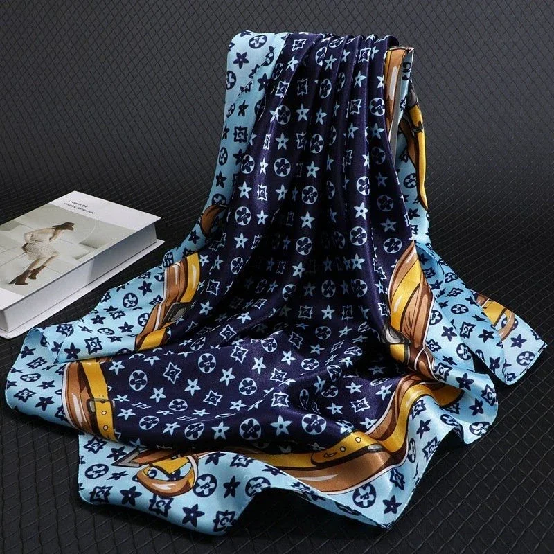 90*90CM Fashion Scarves for Women Shawl Print Silk Satin Hijab Scarf Female Bandana Luxury Brand square Shawls Scarfs For Ladies
90*90CM Fashion Scarves for Women Shawl Print Silk Satin Hijab Scarf Female Bandana Luxury Brand square Shawls Scarfs For Ladies