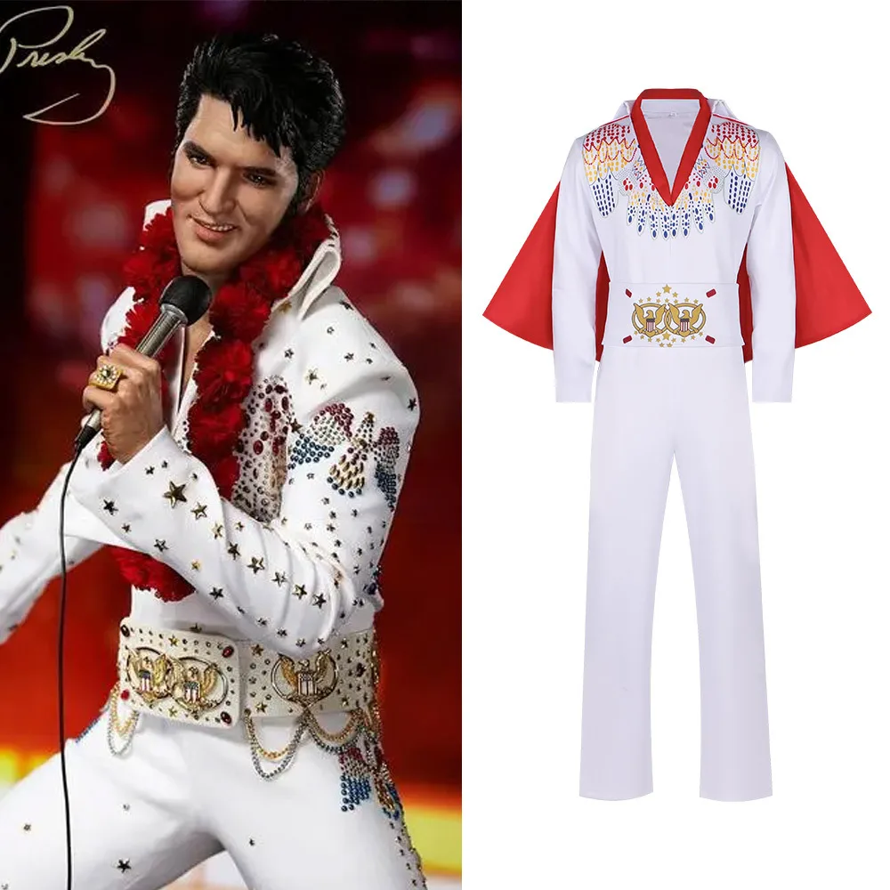 Elvis Presley 2nd Style Costume Same As The Elvis Baseball Jacket Halloween Stage Performance Cosplay Costume
Elvis Presley 2nd Style Costume Same As The Elvis Baseball Jacket Halloween Stage Performance Cosplay Costume