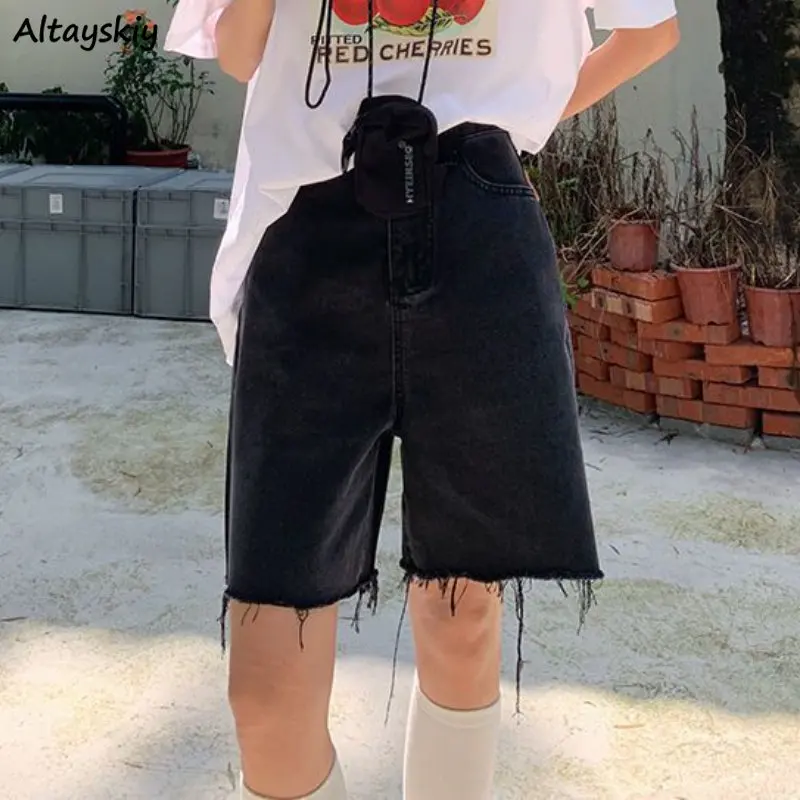 Black Ripped Jeans Women Knee-length Unisex Loose Casual High Waist Streetwear Students Korean Style Personality All-match Ins
Black Ripped Jeans Women Knee-length Unisex Loose Casual High Waist Streetwear Students Korean Style Personality All-match Ins
