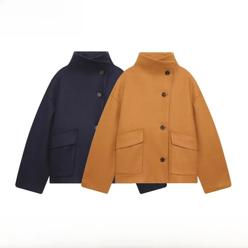 Warm Woolen Coat for Women Autumn Winter New Arrival Straight Cut Stand Collar Commute Sle Faionable Versatile Polyester ...
Warm Woolen Coat for Women Autumn Winter New Arrival Straight Cut Stand Collar Commute Sle Faionable Versatile Polyester ...