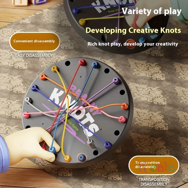 Rope Unraveling Game Kids Logic-Thinking Puzzle Toys Educational Toys Rope Game Twisted Connected Line
Rope Unraveling Game Kids Logic-Thinking Puzzle Toys Educational Toys Rope Game Twisted Connected Line