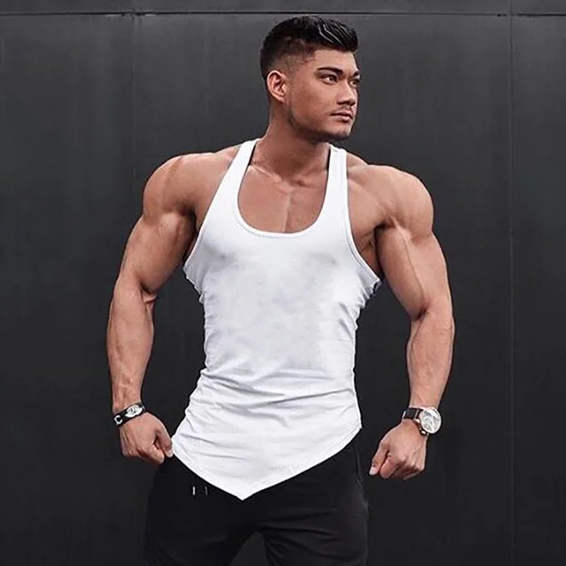 Простая спортивная одежда, рубашки без рукавов для бодибилдинга, летние хлопковые топы для фитнеса, мужские майки для тренировки мышц, спортивные майки для бега
Простая спортивная одежда, рубашки без рукавов для бодибилдинга, летние хлопковые топы для фитнеса, мужские майки для тренировки мышц, спортивные майки для бега