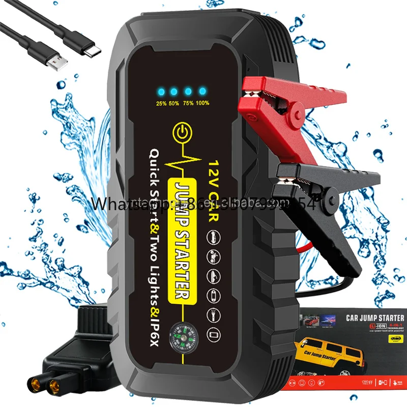 Hot Selling 1000A Peak Current Jump Starter 12v Emergency Car Battery Booster Pack Portable Car Battery Jump Starter Power Bank
Hot Selling 1000A Peak Current Jump Starter 12v Emergency Car Battery Booster Pack Portable Car Battery Jump Starter Power Bank