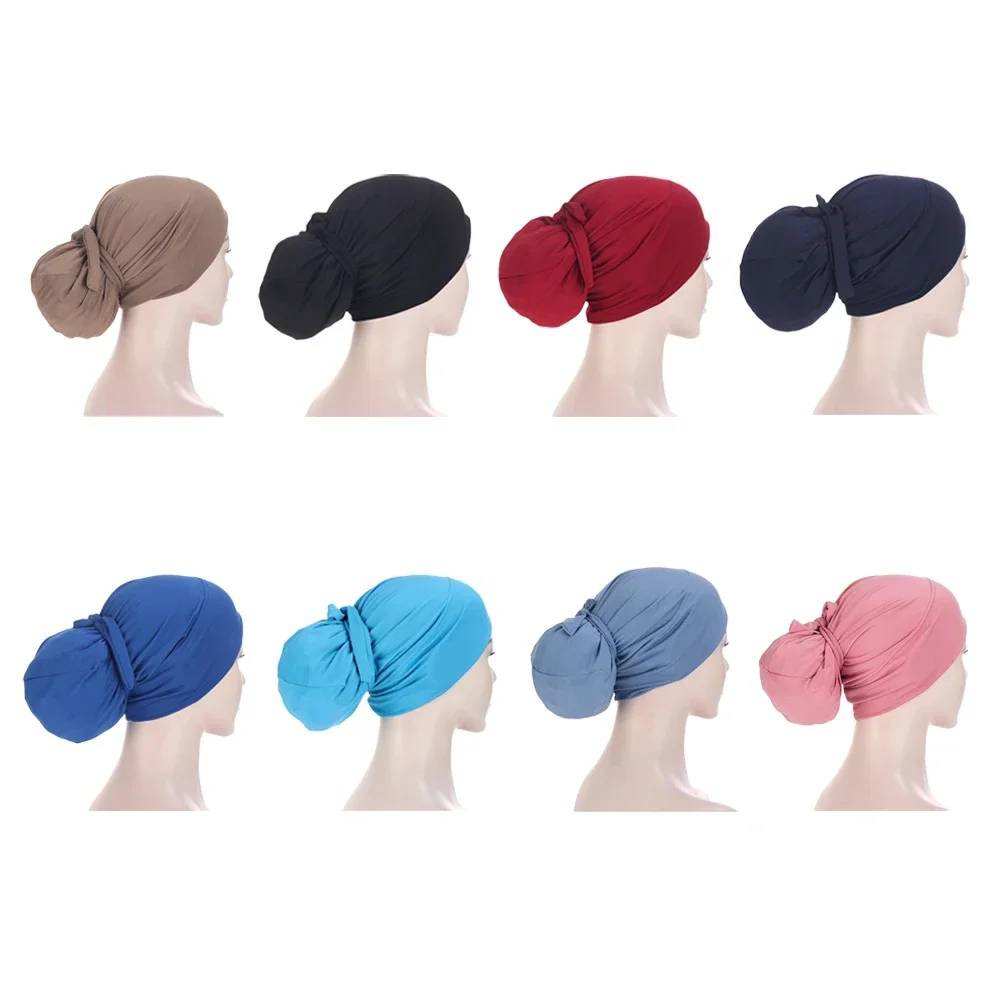 Solid Color Fashion Hijab Cap Women's Chemo Hats Muslim Stretch Turban Bonnet Hair Loss Headwear Beanie Hat Bandage Wrap Head
Solid Color Fashion Hijab Cap Women's Chemo Hats Muslim Stretch Turban Bonnet Hair Loss Headwear Beanie Hat Bandage Wrap Head