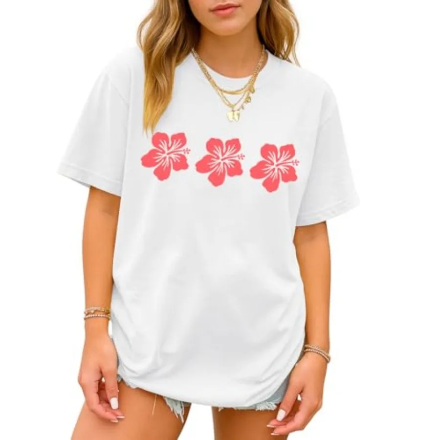 ONLYSTORY Oversized Tshirts for Women Graphic Tees Floral Summer Loose Casual Aesthetic Basic Tops Beach 2026
ONLYSTORY Oversized Tshirts for Women Graphic Tees Floral Summer Loose Casual Aesthetic Basic Tops Beach 2026