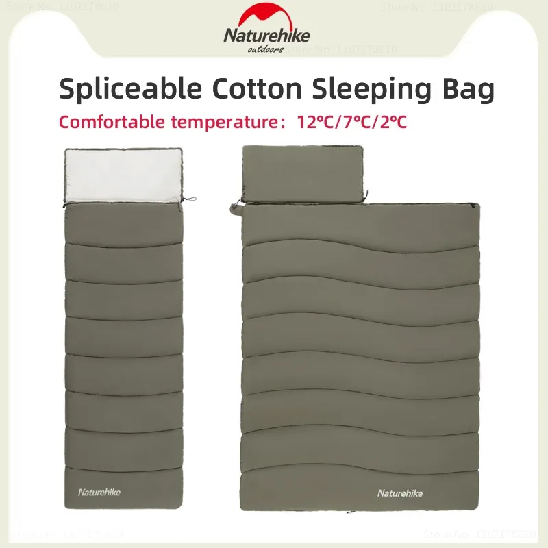 Naturehike Camping Warm Sleeping Bag Travel Can Splicable Single Sleeping Bag Outdoor Portable Cotton Sleeping Bag With Hooded
Naturehike Camping Warm Sleeping Bag Travel Can Splicable Single Sleeping Bag Outdoor Portable Cotton Sleeping Bag With Hooded
