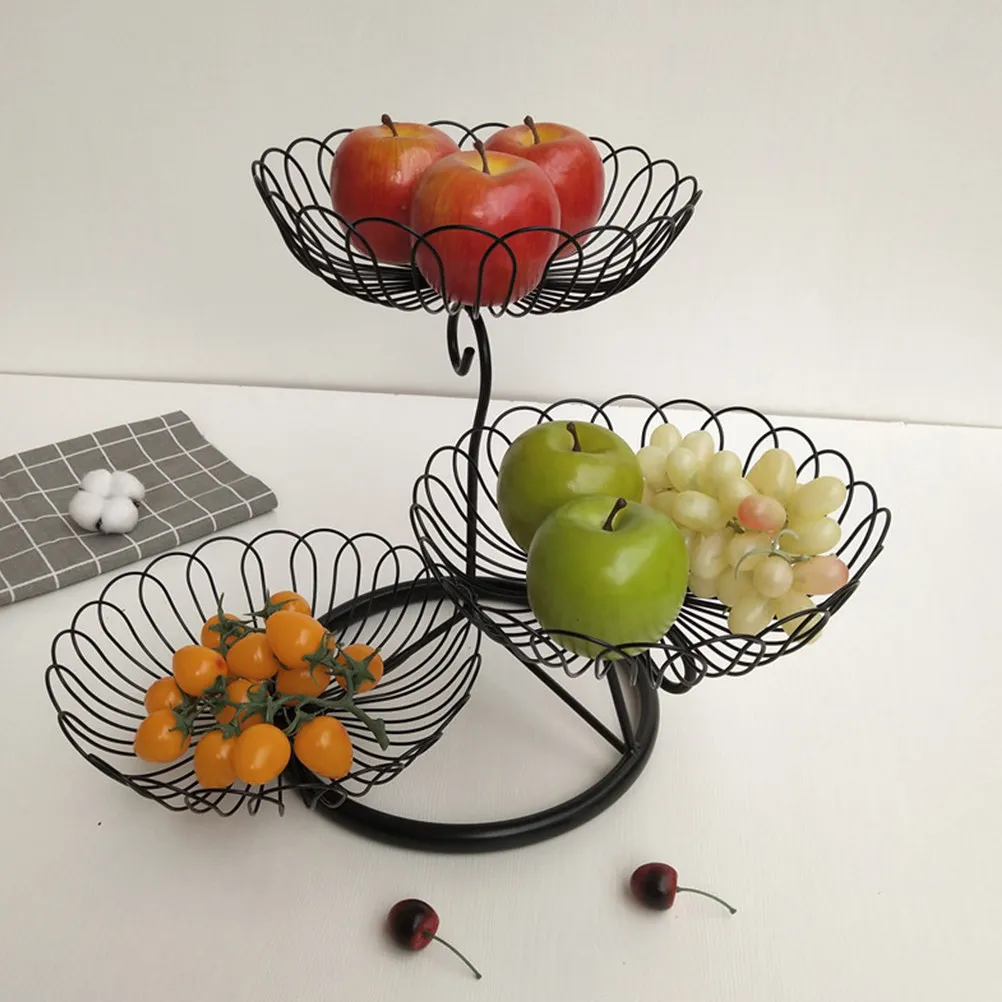 Iron Fruit Basket Three-Layer Storage Container for Fruits Vegetables Snacks Portable Lightweight Household Kitchen Desktop
Iron Fruit Basket Three-Layer Storage Container for Fruits Vegetables Snacks Portable Lightweight Household Kitchen Desktop