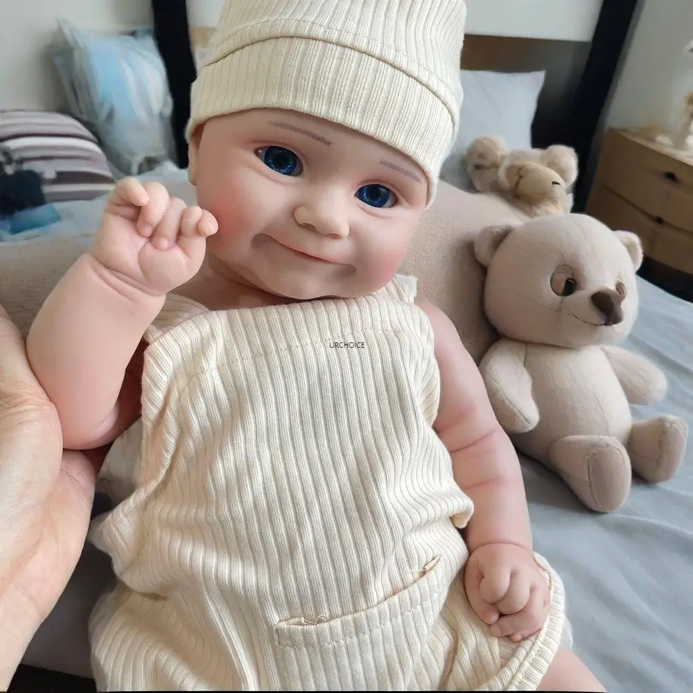 Realistic 20Inch Handmade Silicone Reborn Baby Girl Maddie Chubby Newborn Doll Open Blue Eyes For Artist Collectible Kids Toy
Realistic 20Inch Handmade Silicone Reborn Baby Girl Maddie Chubby Newborn Doll Open Blue Eyes For Artist Collectible Kids Toy