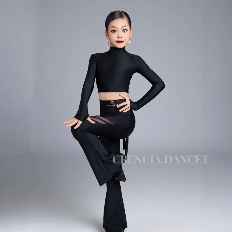 Girls Latin Dance Clothes Ballroom Dance Practice Tops Pants Cha Cha Rumba Dance Training Clothing Kid Competition Suit DNV22960
Girls Latin Dance Clothes Ballroom Dance Practice Tops Pants Cha Cha Rumba Dance Training Clothing Kid Competition Suit DNV22960