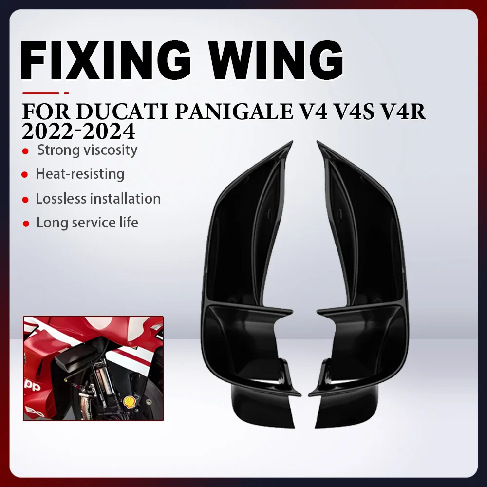 For DUCATI PANIGALE V4 V4S V4R 2022 2023 2024 Motorcycle Fixed Wing Spoiler ABS Front Aerodynamic Wing Side Winglet Wing Aileron
For DUCATI PANIGALE V4 V4S V4R 2022 2023 2024 Motorcycle Fixed Wing Spoiler ABS Front Aerodynamic Wing Side Winglet Wing Aileron