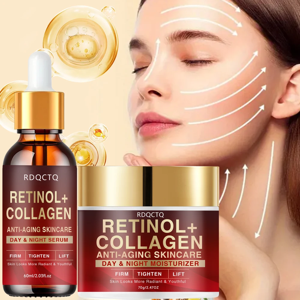 Retinol Collagen Anti-Aging Day Night Serum - Firming Lifting Facial Essence for Youthful Radiance Skin Care Formula with Hydrat
Retinol Collagen Anti-Aging Day Night Serum - Firming Lifting Facial Essence for Youthful Radiance Skin Care Formula with Hydrat