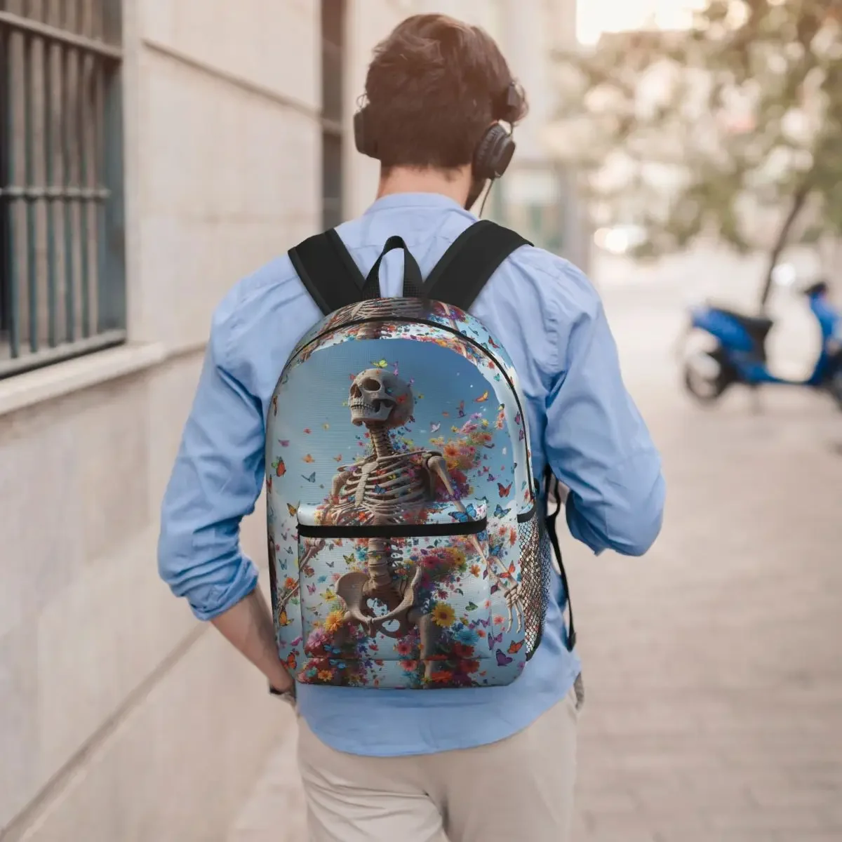 Butterfly And Skeleton With Flower Backpack Student BookBag Kids School Bag Laptop Shoulder Bags for Men Women
Butterfly And Skeleton With Flower Backpack Student BookBag Kids School Bag Laptop Shoulder Bags for Men Women
