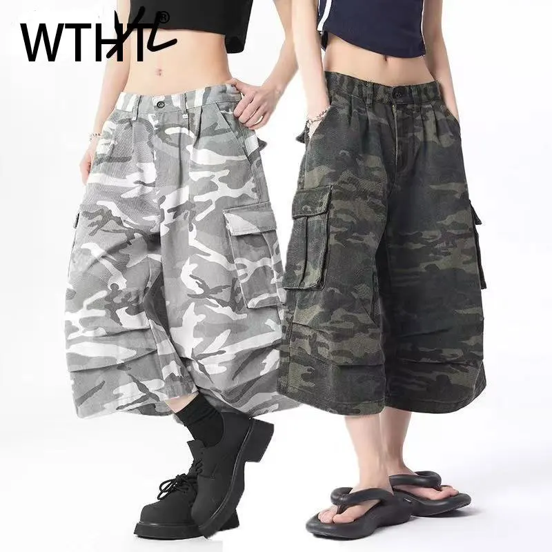 WTHT Fashion Men's Camouflage Spliced Pockets Casrgo Denim Shorts Vintage 2026 Summer Wide Leg Loose Short Pants Male 2A2972
WTHT Fashion Men's Camouflage Spliced Pockets Casrgo Denim Shorts Vintage 2026 Summer Wide Leg Loose Short Pants Male 2A2972
