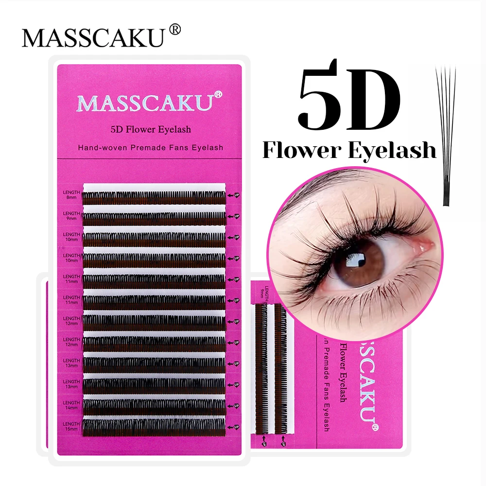 MASSCAKU 5D Flower Eyelash 0.07mm Thickness Easy Fans Volume Eyelashes Lightweight Premade Spikes Lashes Extension Makeup Tool
MASSCAKU 5D Flower Eyelash 0.07mm Thickness Easy Fans Volume Eyelashes Lightweight Premade Spikes Lashes Extension Makeup Tool