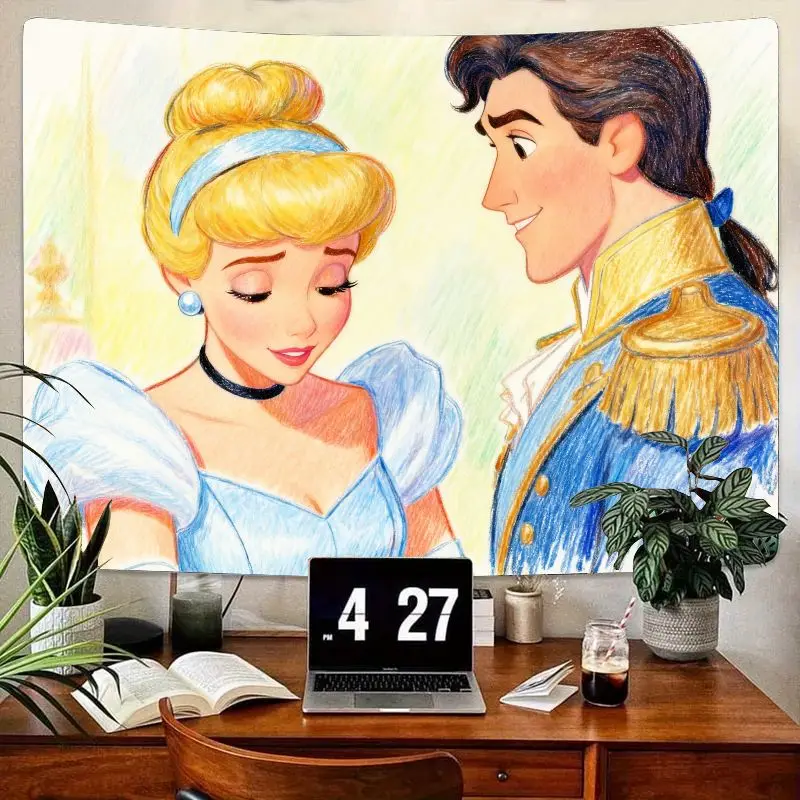 1PC Disney Princess Cinderella Prince Charming Romantic Girl Gift Modern Polyester Wall Art Bedroom Living Room Decor Tapestry
1PC Disney Princess Cinderella Prince Charming Romantic Girl Gift Modern Polyester Wall Art Bedroom Living Room Decor Tapestry
