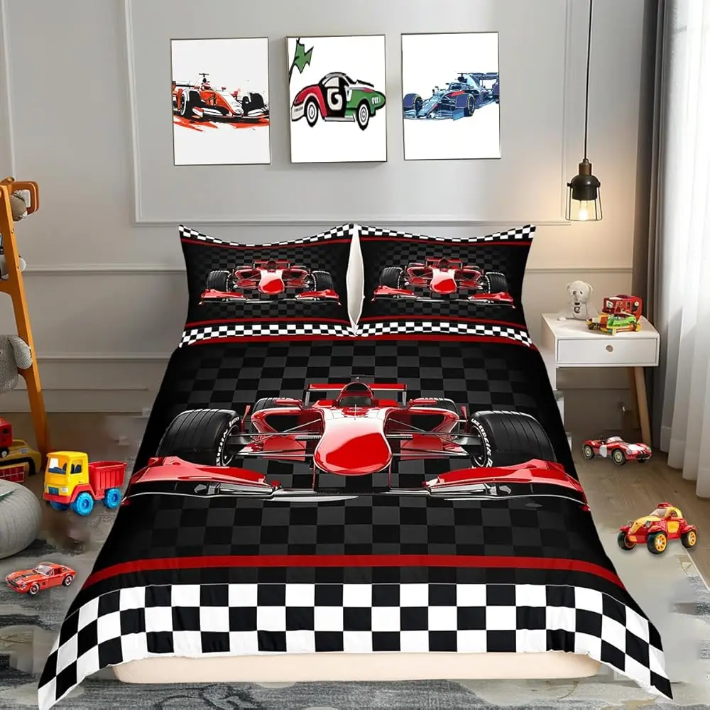 Комплект постельного белья 3D Red Formula Car, размер Twin, пододеяльник для экстремальных видов спорта с 1 наволочкой (без наполнителя) для детей, Re
Комплект постельного белья 3D Red Formula Car, размер Twin, пододеяльник для экстремальных видов спорта с 1 наволочкой (без наполнителя) для детей, Re