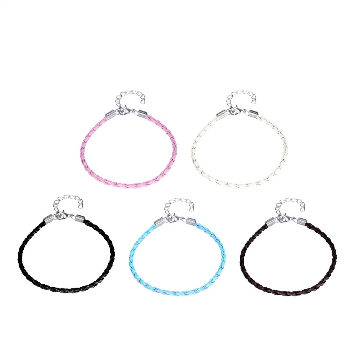 50pcs 3MM Bracelet Making Cord Multi Color Plaited Bracelet Cords Ropes Charms with Lobster Claw Clasp for Bracelets Jew
50pcs 3MM Bracelet Making Cord Multi Color Plaited Bracelet Cords Ropes Charms with Lobster Claw Clasp for Bracelets Jew