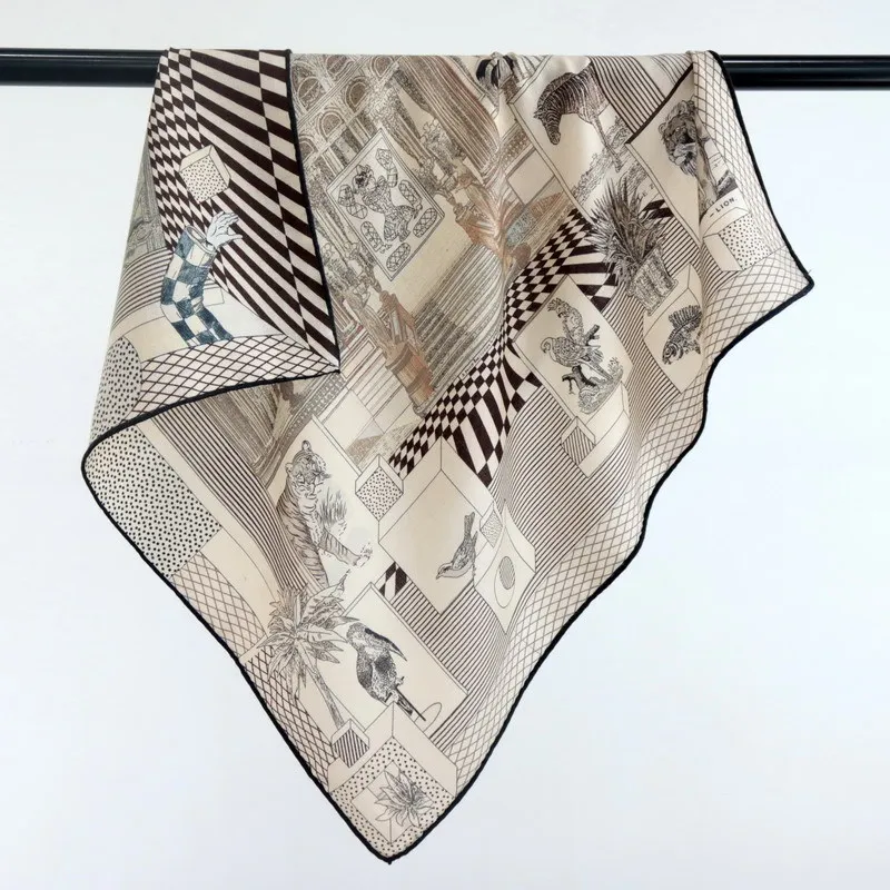 Silk Scarf 65CM Double Faced Scarves Small Shawls Head Bag Accessories Hand Rolled Bandanas Neck Hair Decoration
Silk Scarf 65CM Double Faced Scarves Small Shawls Head Bag Accessories Hand Rolled Bandanas Neck Hair Decoration