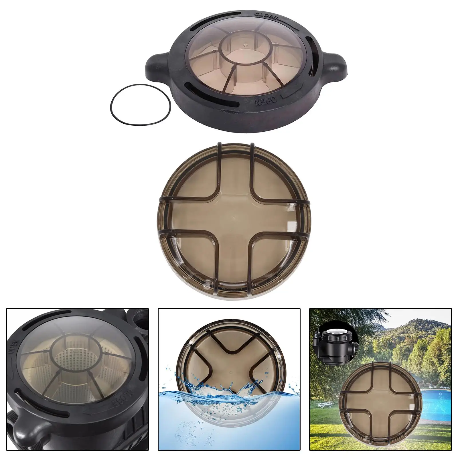 Thread Strainer Cover Replacement Universal Accessories Portable Durable Strong Replaceable Round Pool Strainer Lid for 72744
Thread Strainer Cover Replacement Universal Accessories Portable Durable Strong Replaceable Round Pool Strainer Lid for 72744