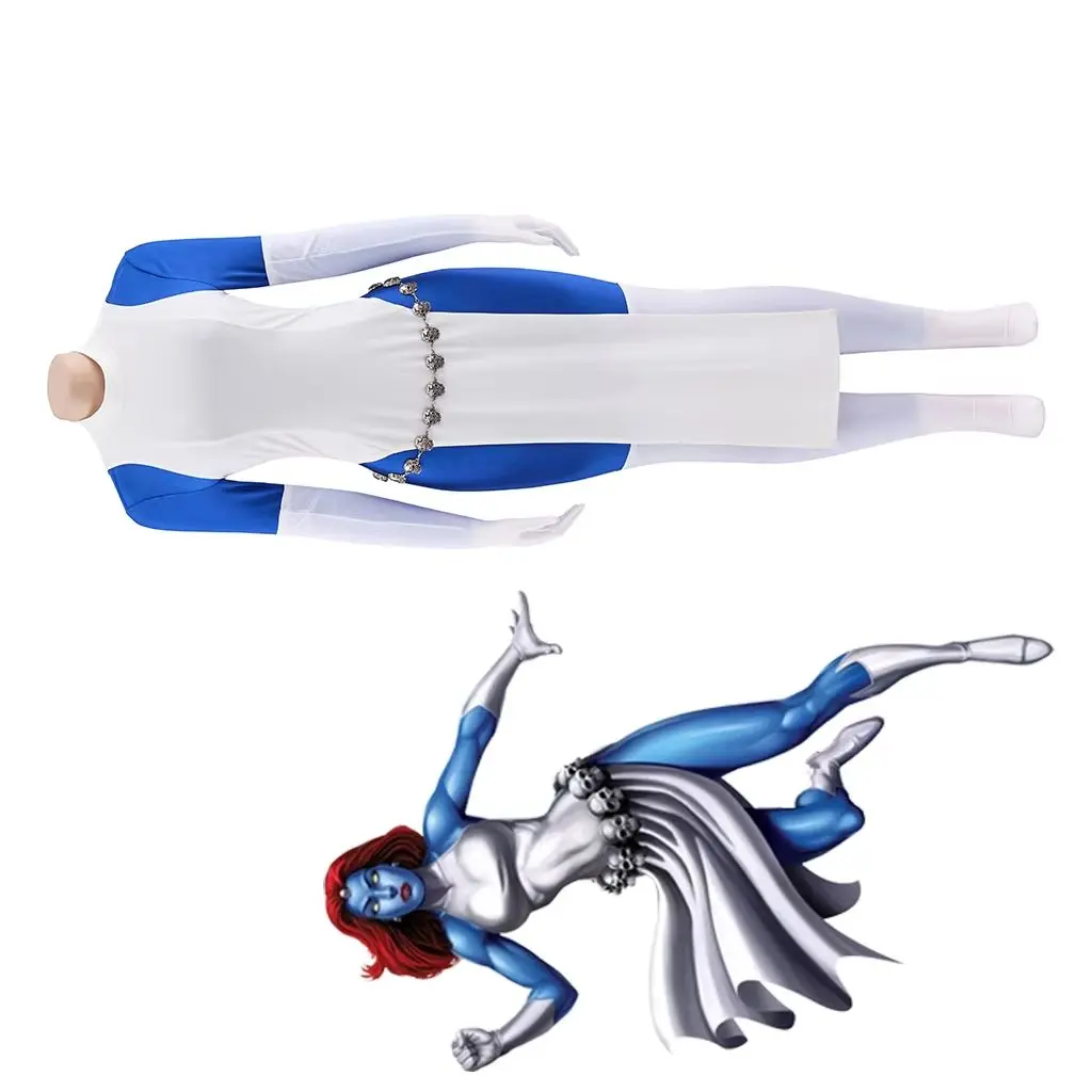 Mystique Cosplay Costume Sexy Women Fantasia Bodysuit Dress Fighting Suit Halloween Carnival Party Superhero Disguise Rompers
Mystique Cosplay Costume Sexy Women Fantasia Bodysuit Dress Fighting Suit Halloween Carnival Party Superhero Disguise Rompers